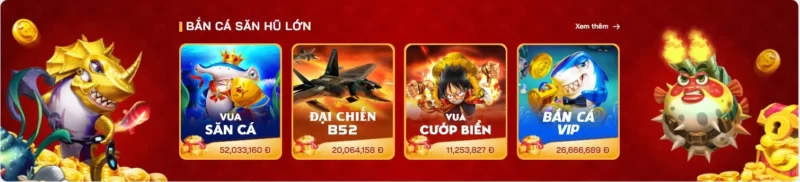 Tựa game bắn cá Vip dễ kiếm tiền nhất tại nhà cái Red88 