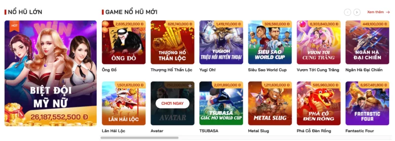 Đa dạng game cá cược tại Red88