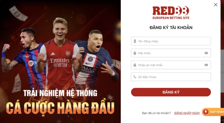 Đăng ký Red88 nhanh và đơn giản