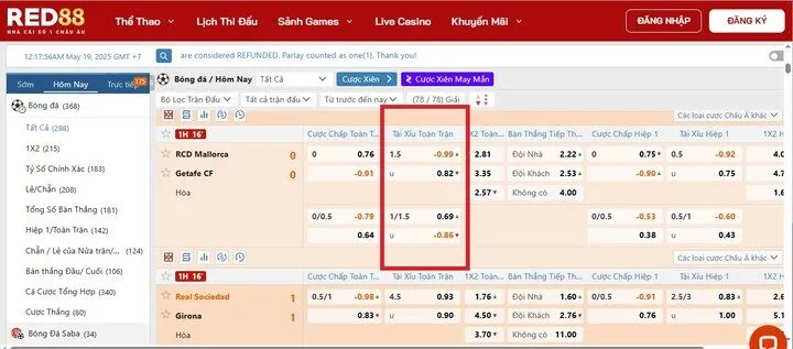 Red88 địa điểm chơi kèo tài 1.5 trái chuẩn bài uy tín 